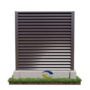 Паркан Жалюзі Класік Секція, 2*2м, ral 8019